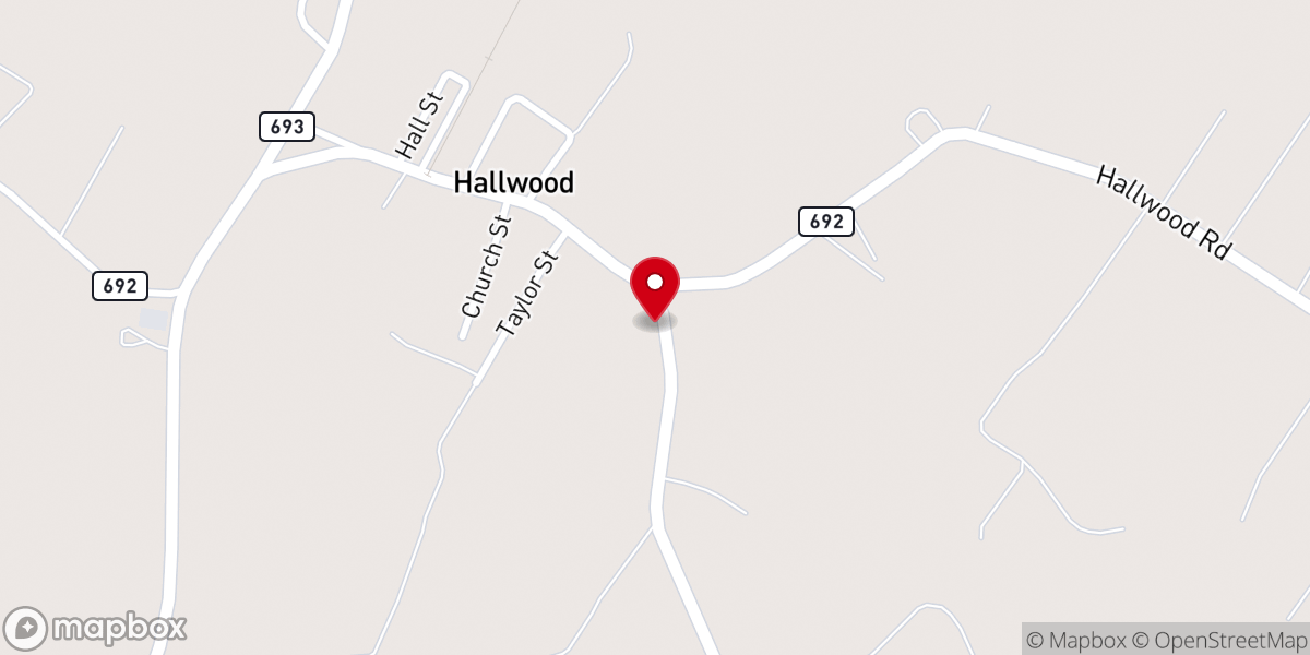 Map showing location of Poulson's Welding