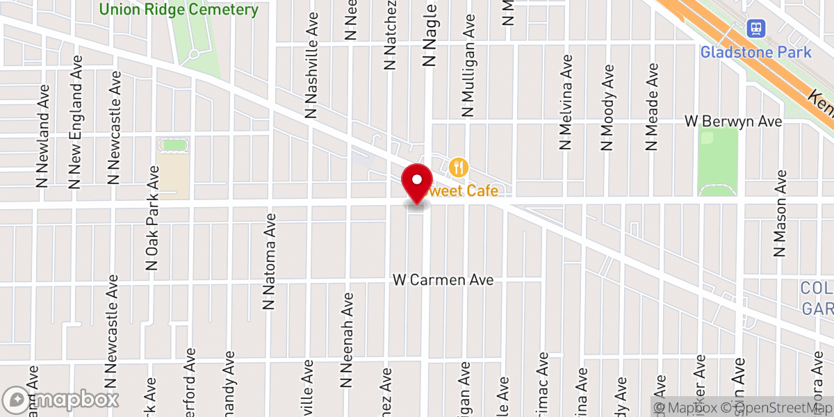 Map showing location of North Shore Spanish Baptist Church