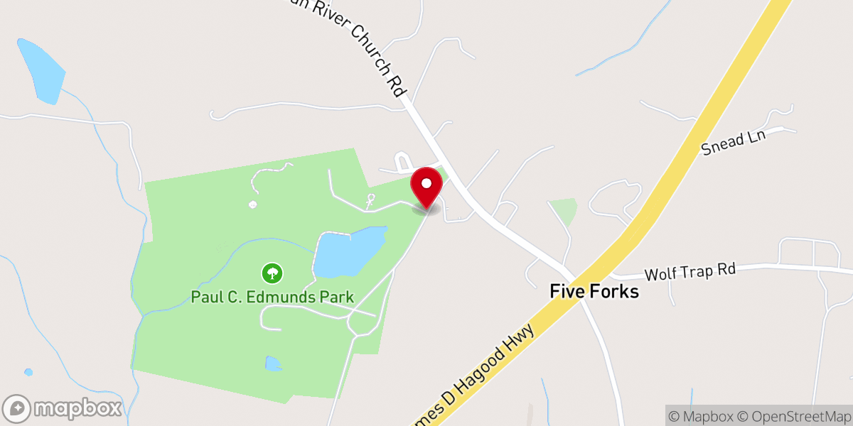 Map showing location of Paul C. Edmunds Park