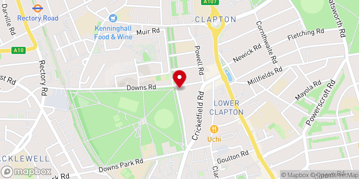 Map showing location of Open Doors Baptist Church