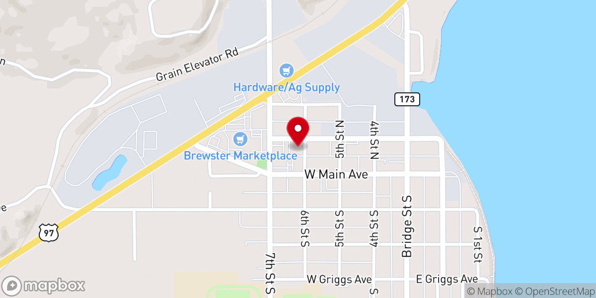 Map showing location of Calvary Baptist Church