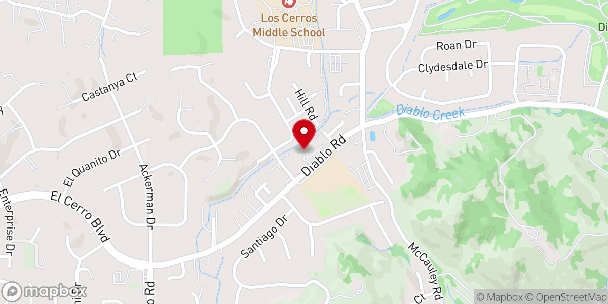 Map showing location of Brookdale Diablo Lodge
