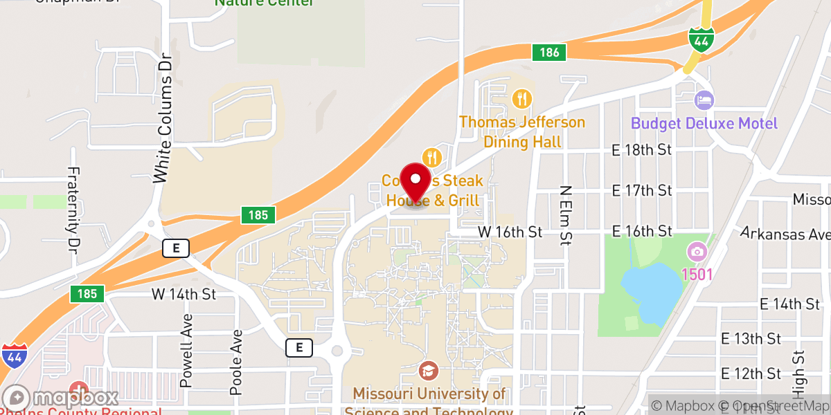 Map showing location of St Patrick Catholic Church