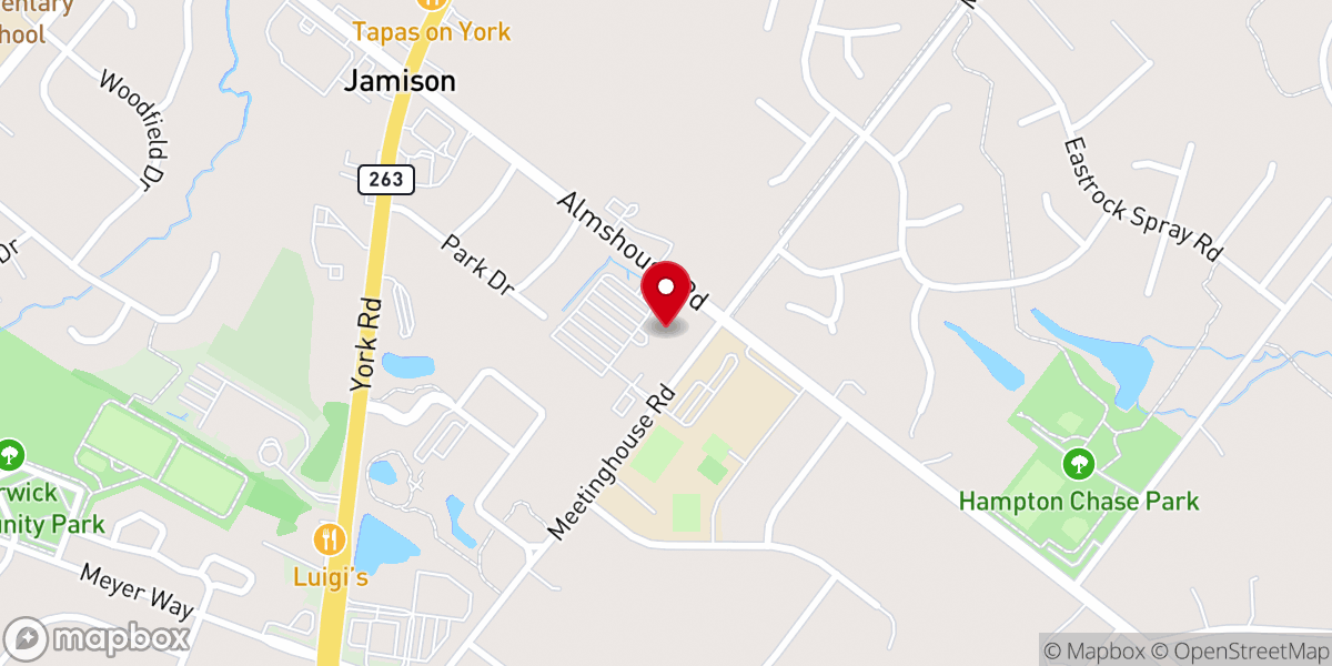 Map showing location of Saint Cyril of Jerusalem Catholic Church