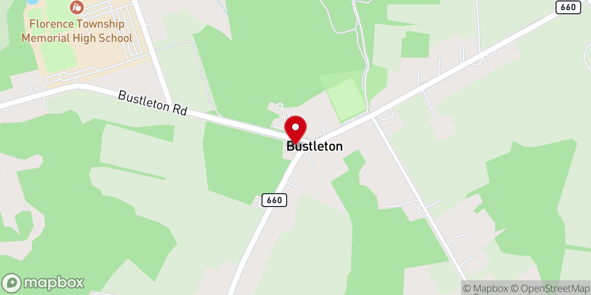 Map showing location of Providence Presbyterian Church
