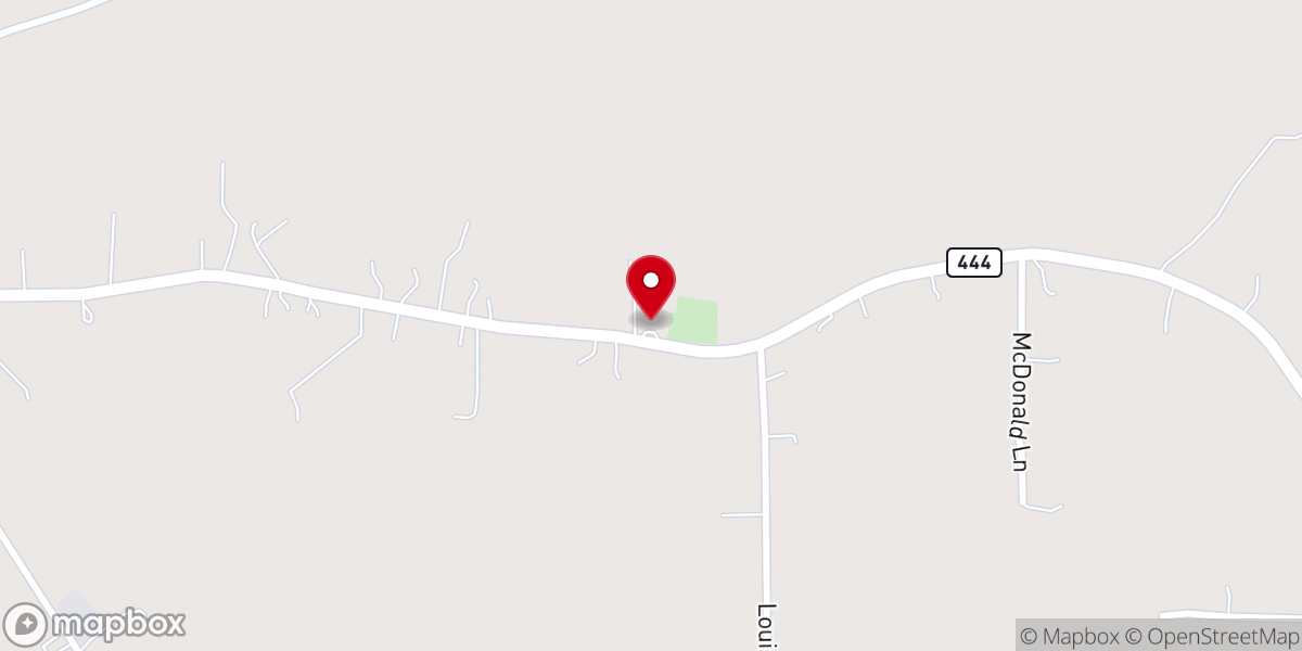 Map showing location of Pine Grove Baptist Church