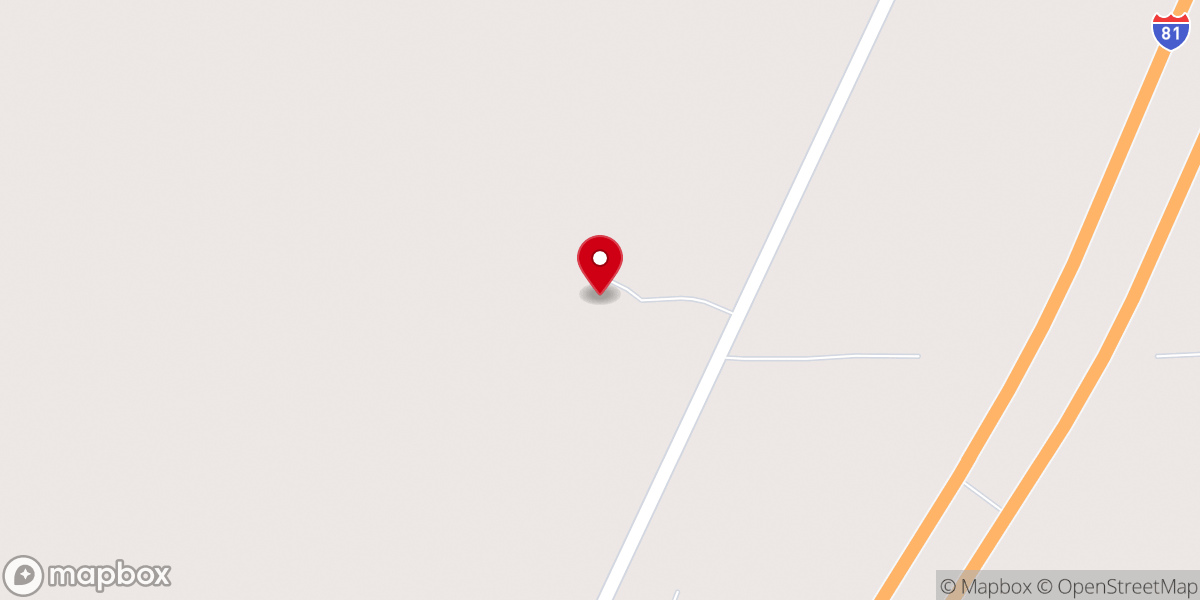 Map showing location of Calvary Baptist Church