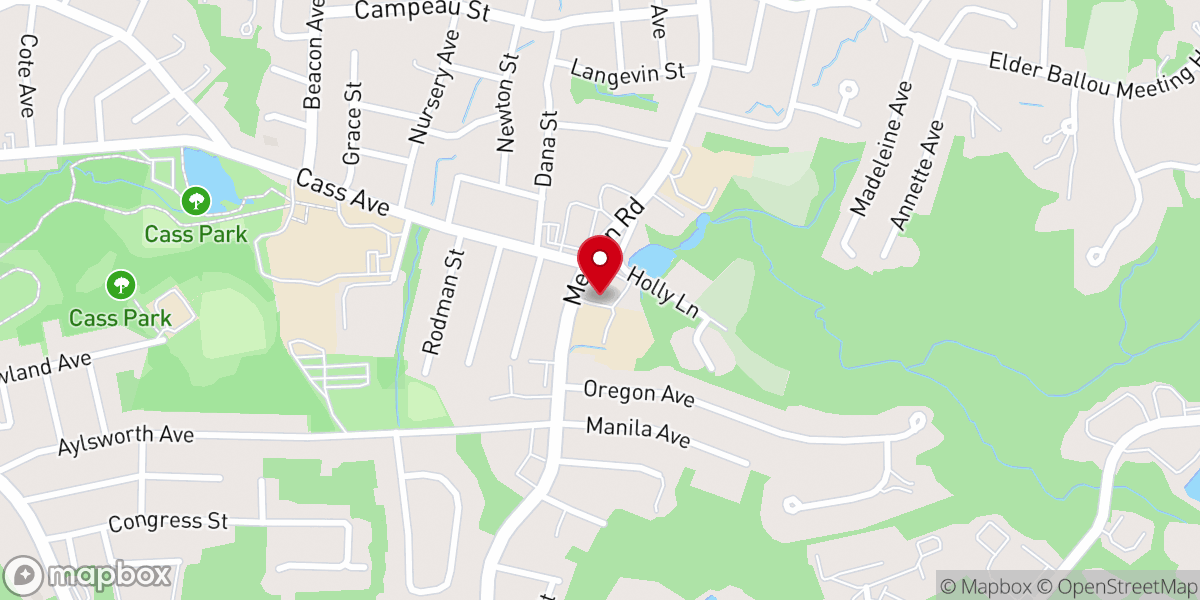 Map showing location of Saint Joseph Church