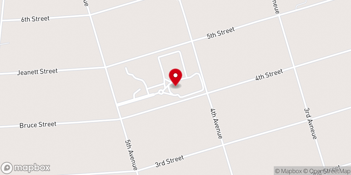 Map showing location of International Pentecost Holiness Church