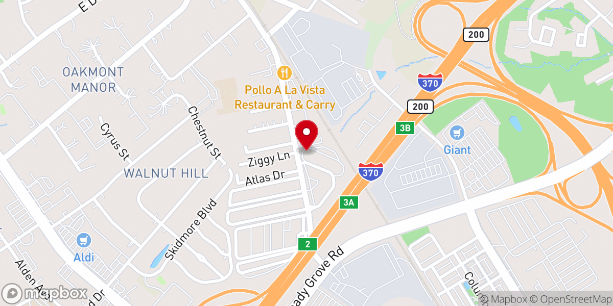 Map showing location of Tree of Life Church