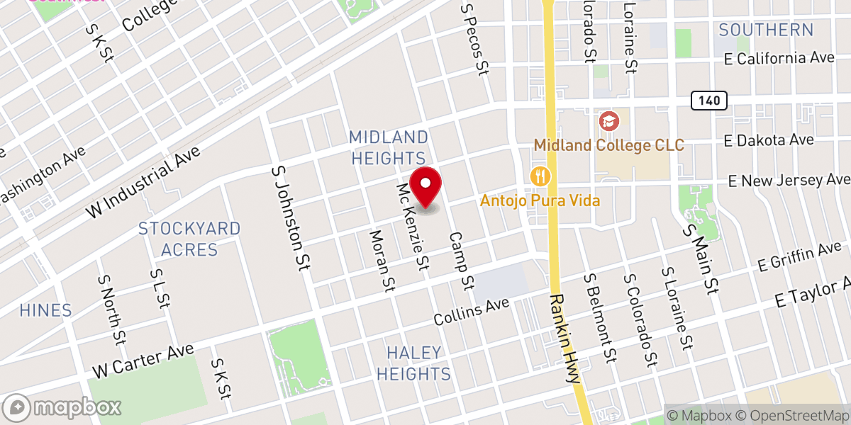 Map showing location of San Miguel Arcangel Catholic Church