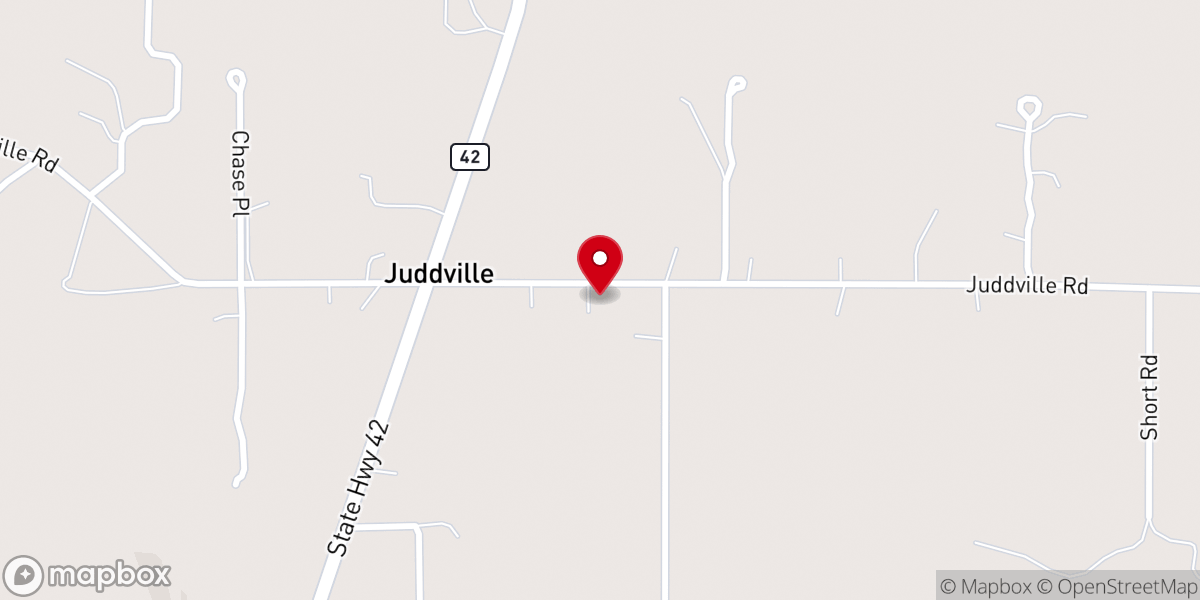 Map showing location of St. Paul Lutheran Church E.L.C.A.