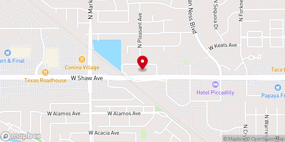 Map showing location of Van Ness Community Baptist Church