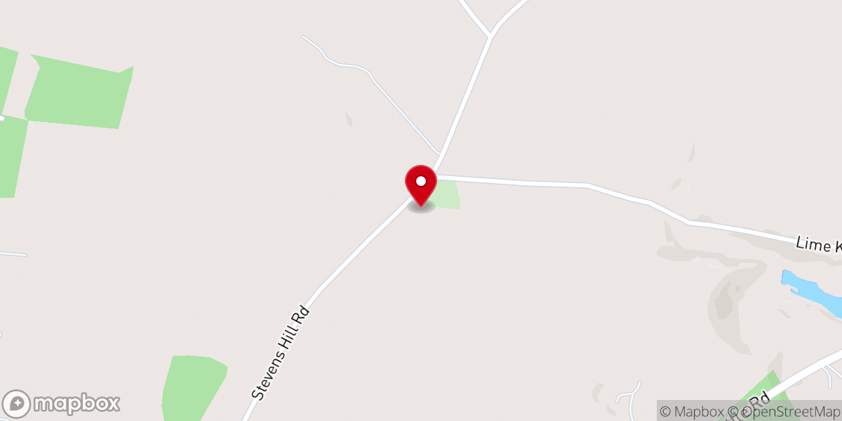 Map showing location of St. John Evangelical Lutheran Church