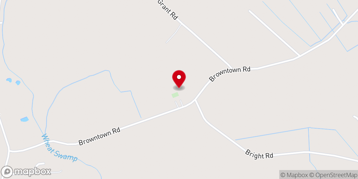 Map showing location of Bryan Holy Tabernacle Church