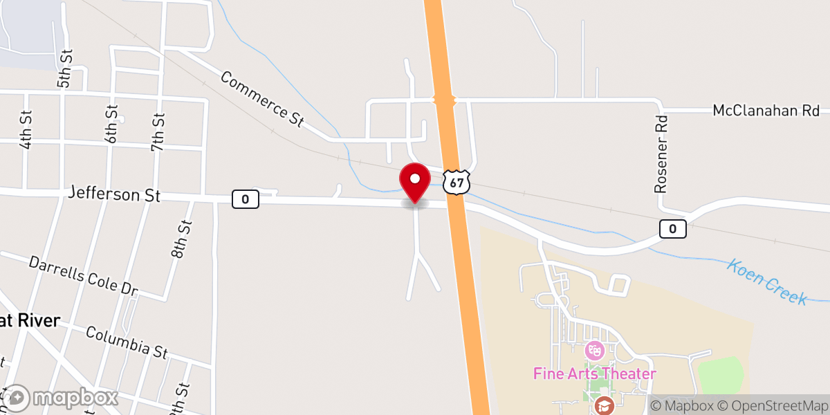 Map showing location of Connections Church