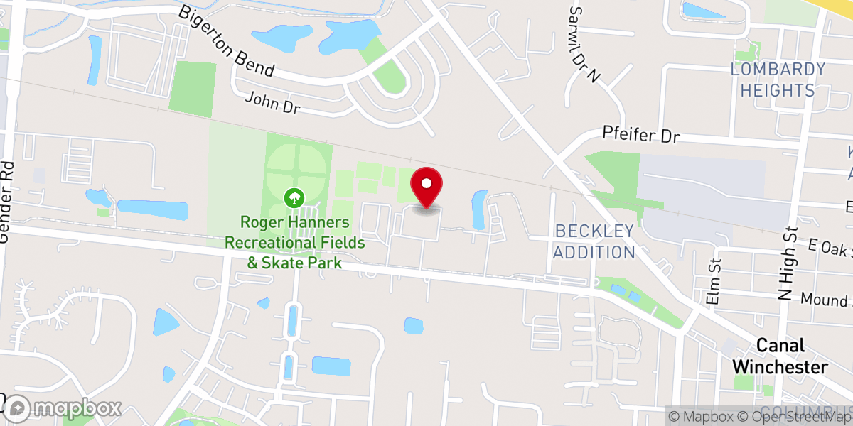 Map showing location of David Evangelical Lutheran