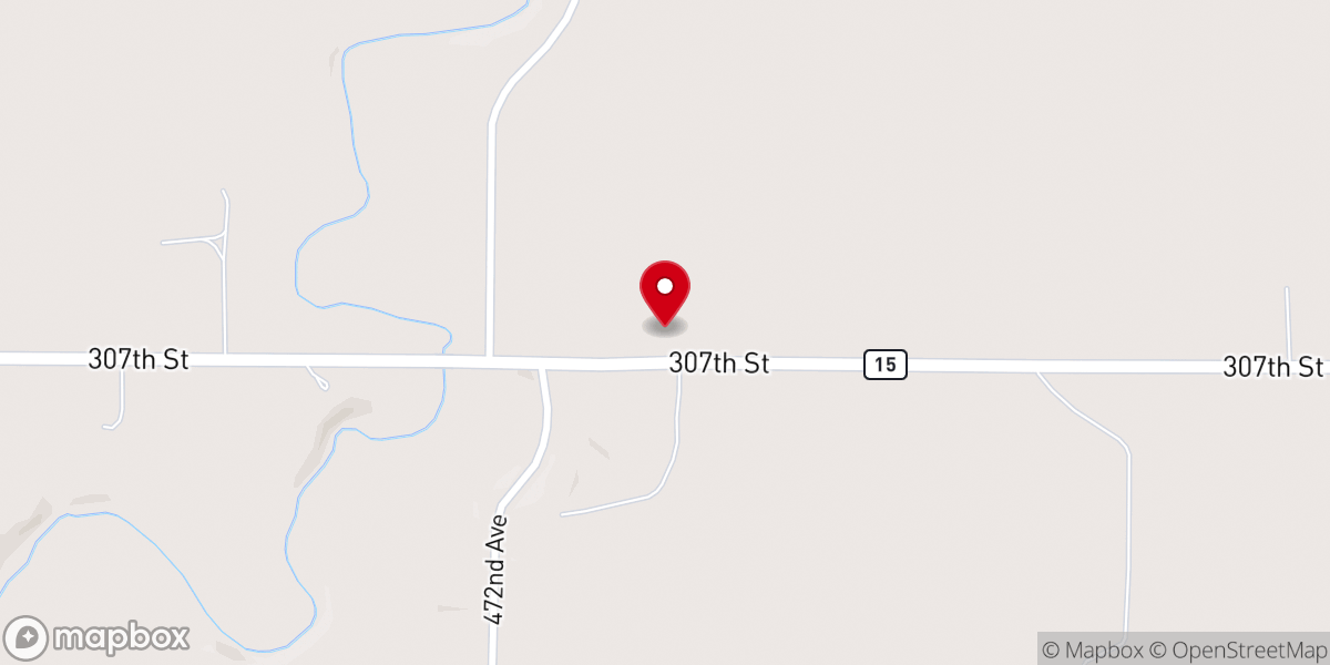 Map showing location of Roseni Lutheran Church ELCA