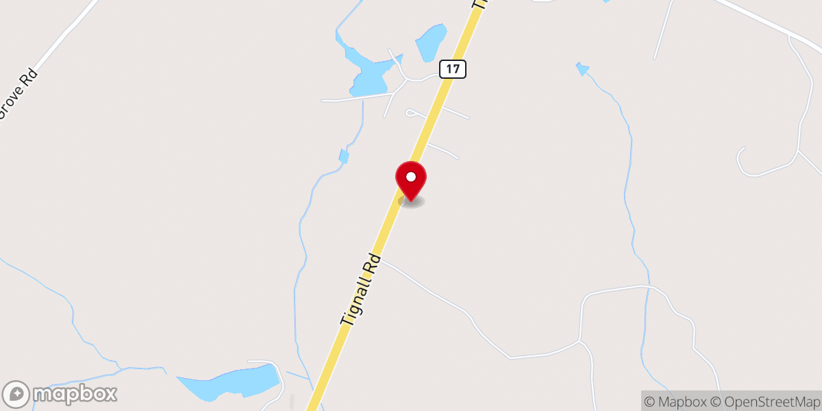 Map showing location of Wilkes County Church