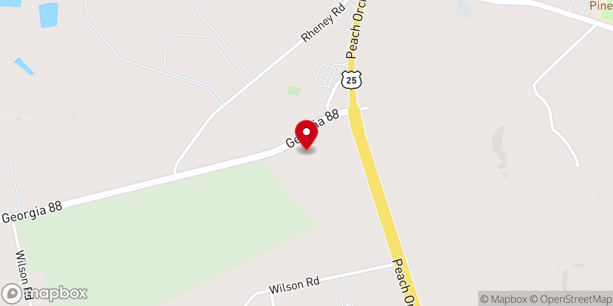 Map showing location of The Hephzibah Church of Christ