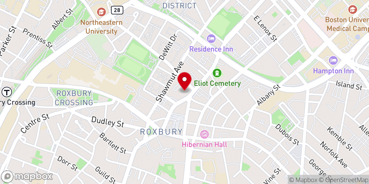 Map showing location of Professionals in Action Inc