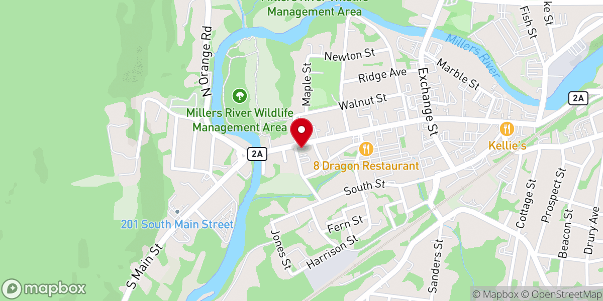 Map showing location of St. Francis of Assisi Catholic Church