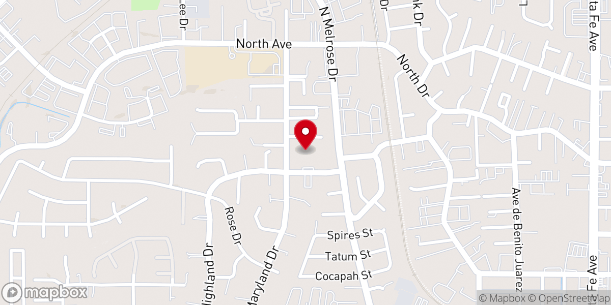 Map showing location of Lifeway Baptist Church