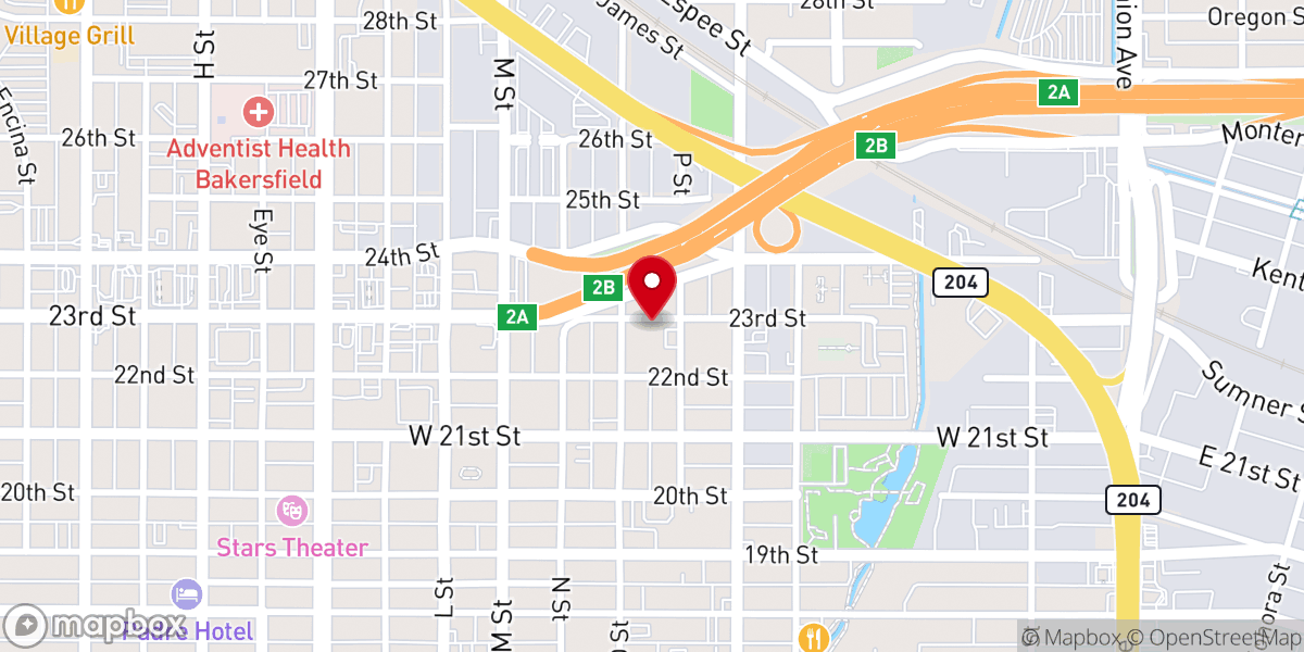Map showing location of The Garden