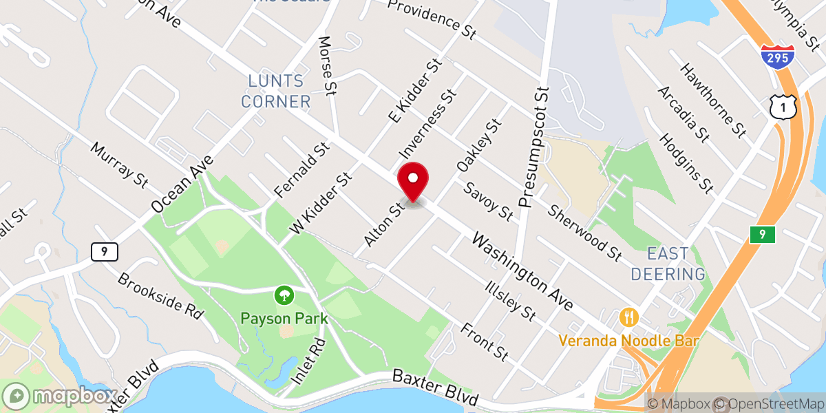 Map showing location of Saint Matthias Episcopal Church