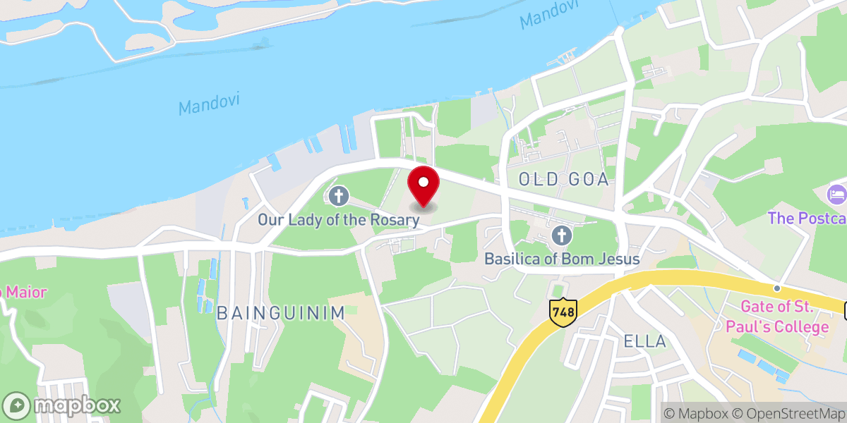 Map showing location of Convent of Santa Monica and The Chapel of The Weeping Cross