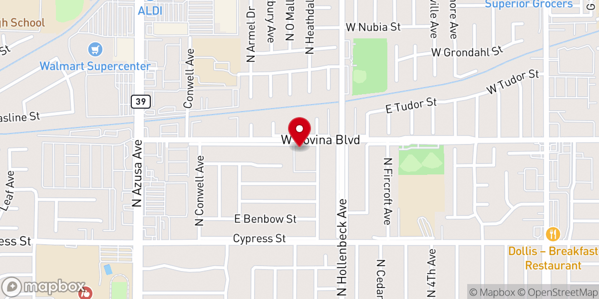Map showing location of Grace Lutheran Church