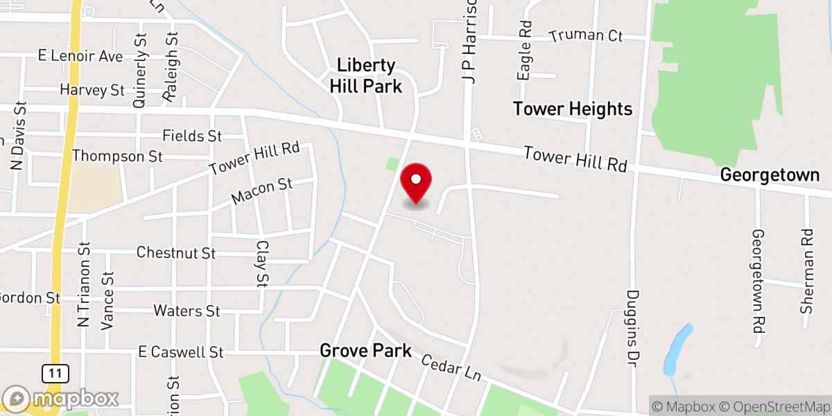 Map showing location of Emmanuel Hill Memorial FWB