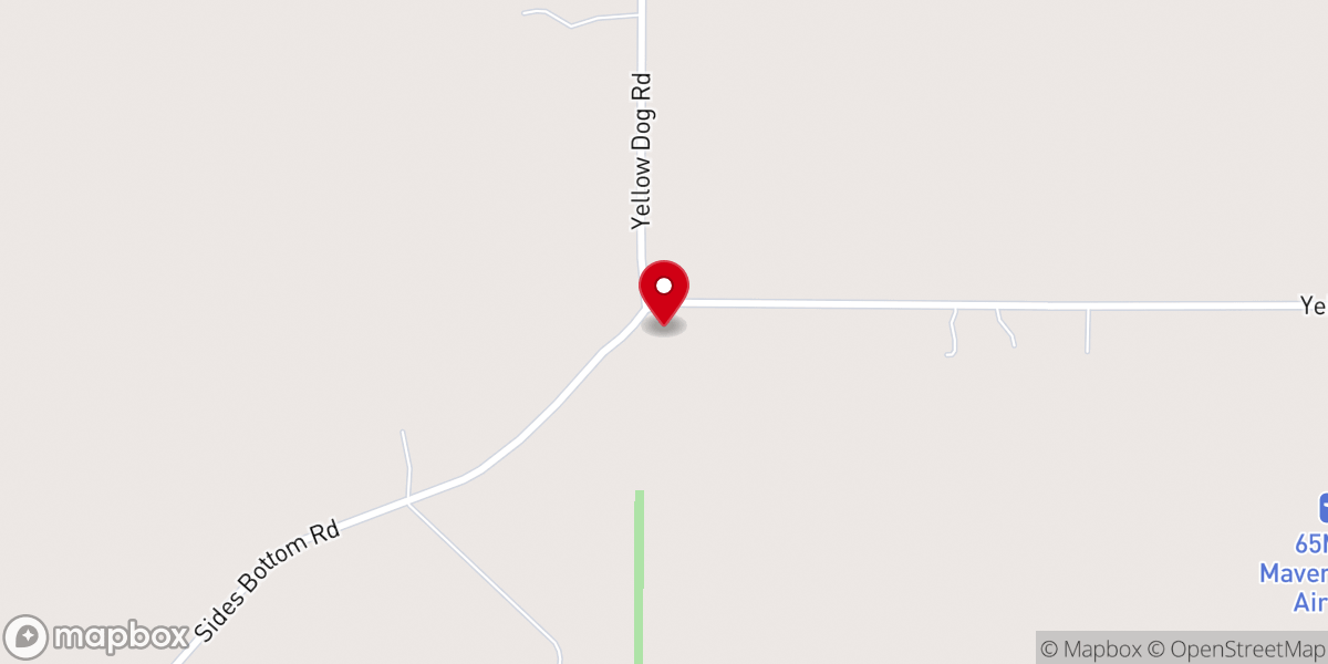 Map showing location of Springfield M.B. Church