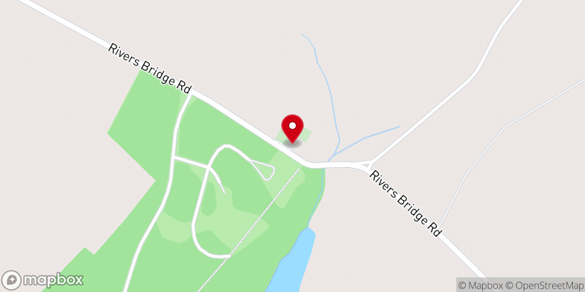 Map showing location of Three Mile Creek Christian Church