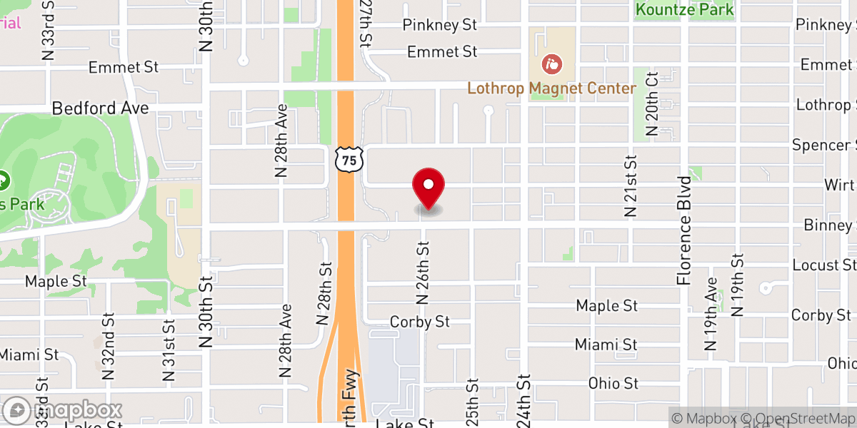 Map showing location of All Faith Church Mission