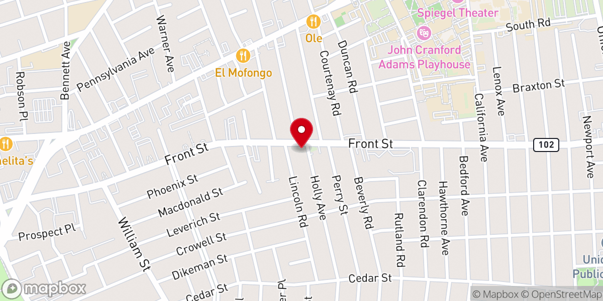 Map showing location of St Vladimir's Ukranian Catholic Church