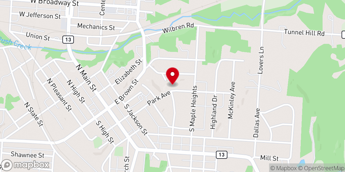 Map showing location of Covenant Community Church
