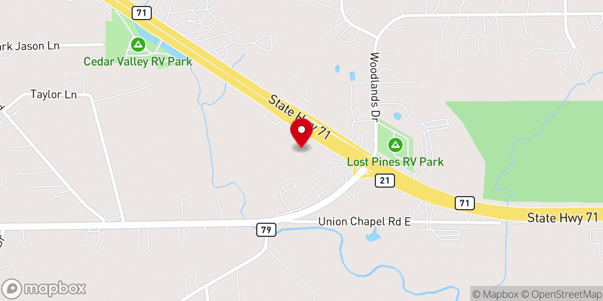 Map showing location of Life Center Apostolic Church