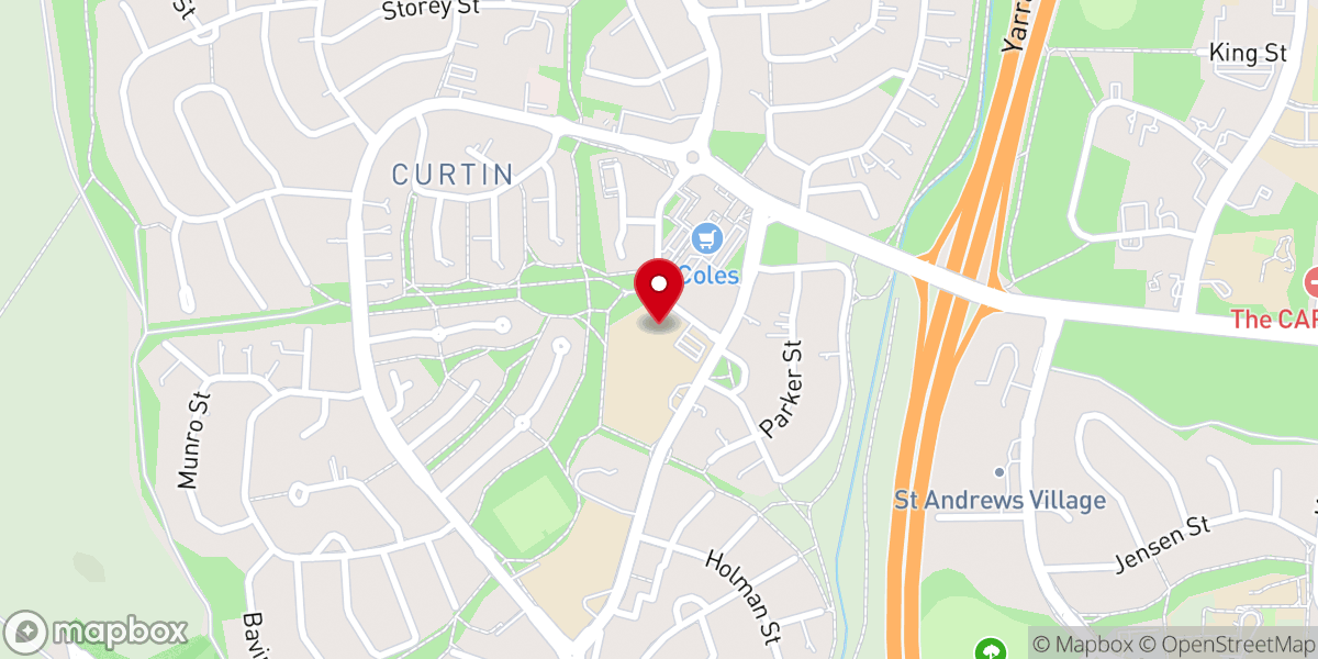 Map showing location of Holy Trinity Catholic Church