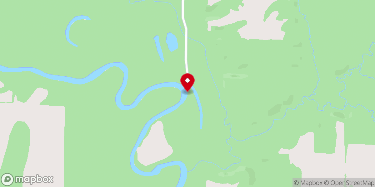 Map showing location of La Moine River