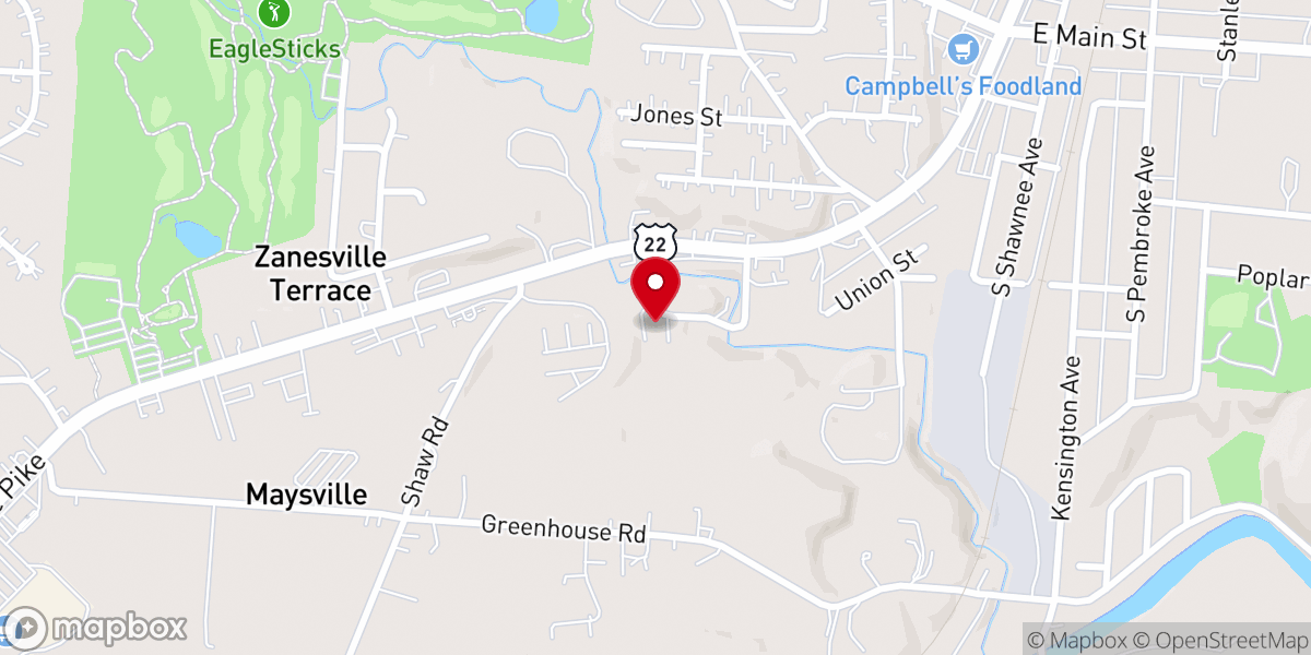Map showing location of LifeWay Church