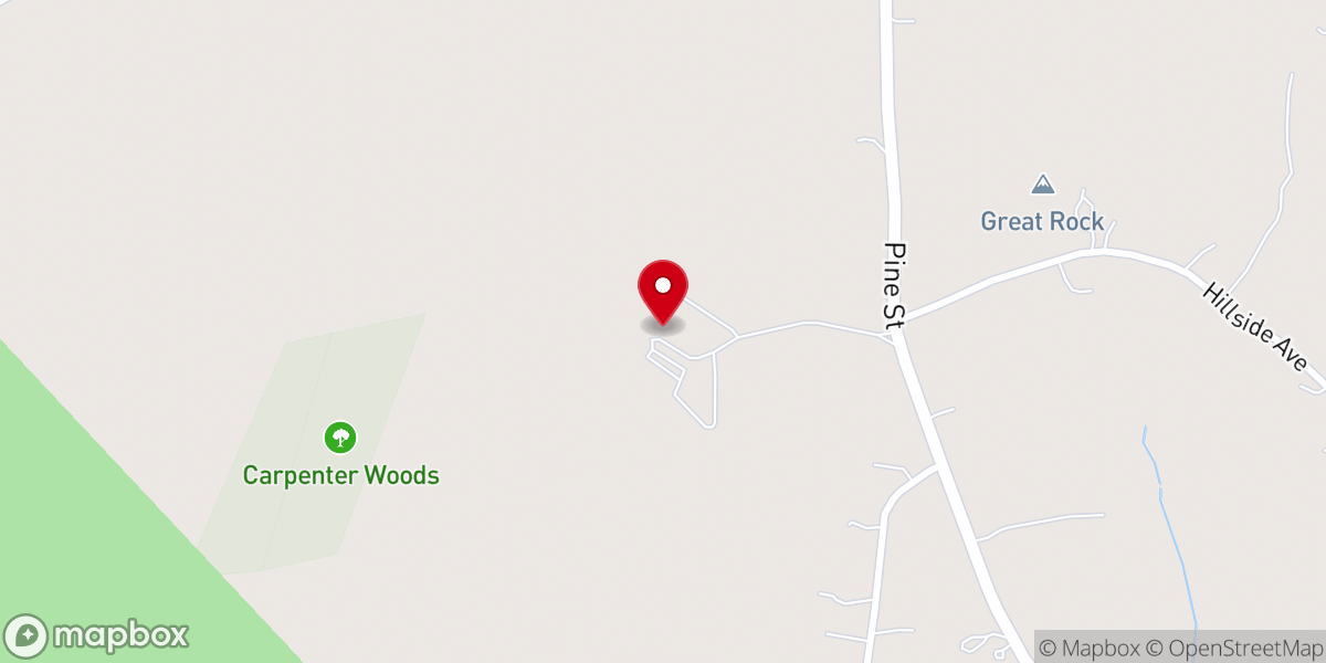 Map showing location of Five Bridge Inn