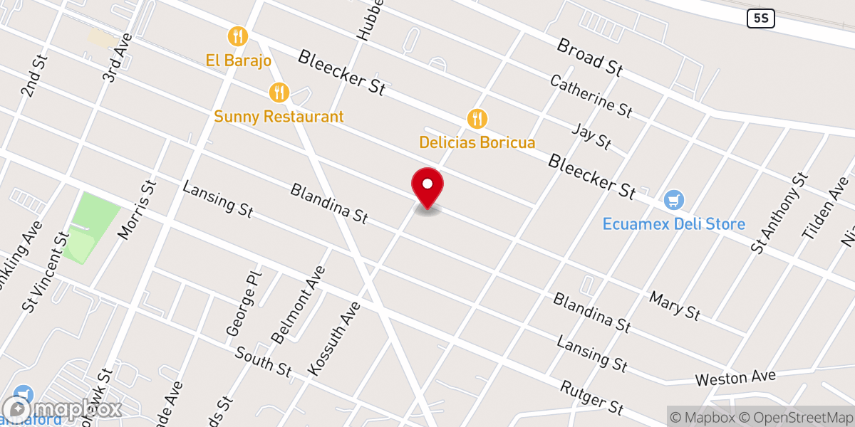 Map showing location of Iglesia Cristiana Bethel Utica