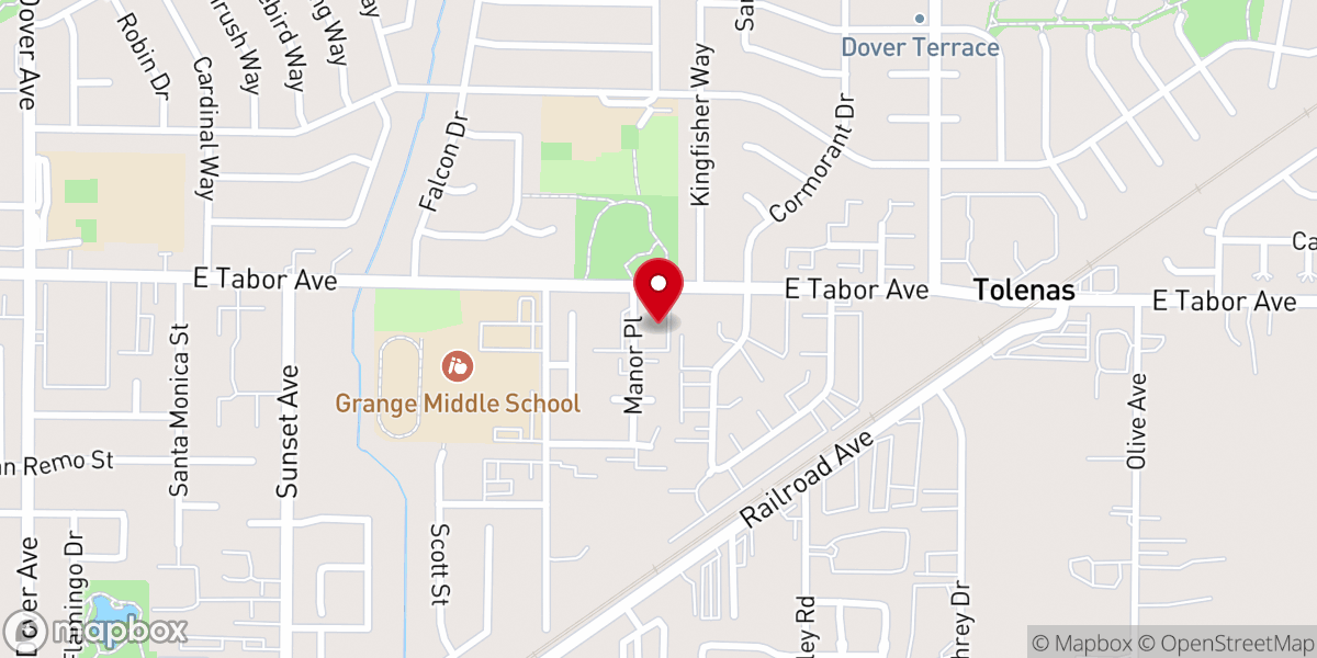 Map showing location of Fairfield Seventh-day Adventist Church