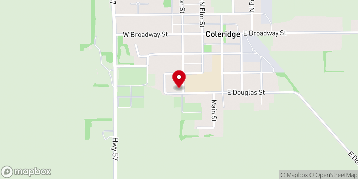 Map showing location of St Michael's Catholic Church