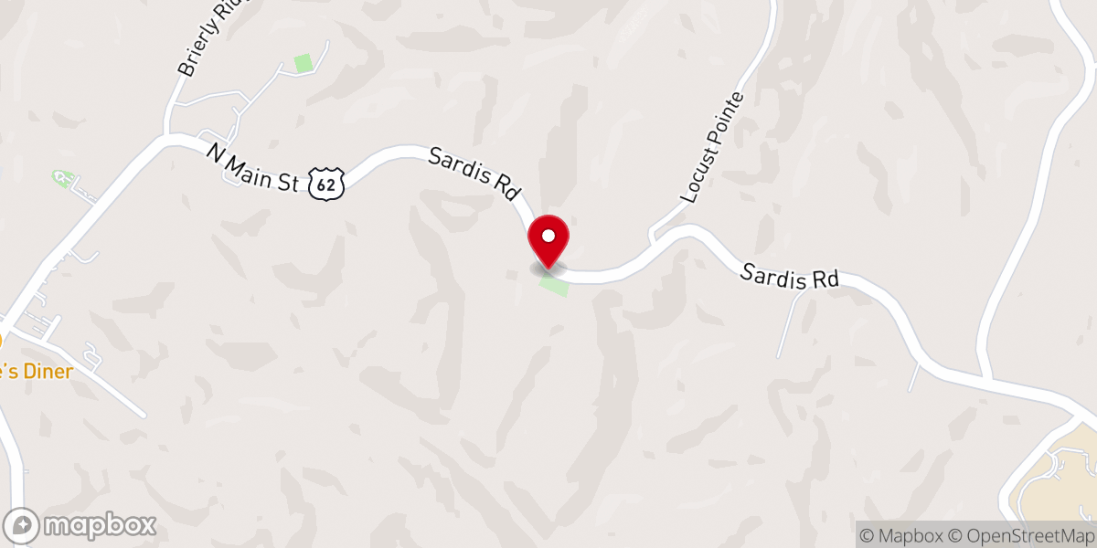 Map showing location of Old Baptist Church Burial Ground