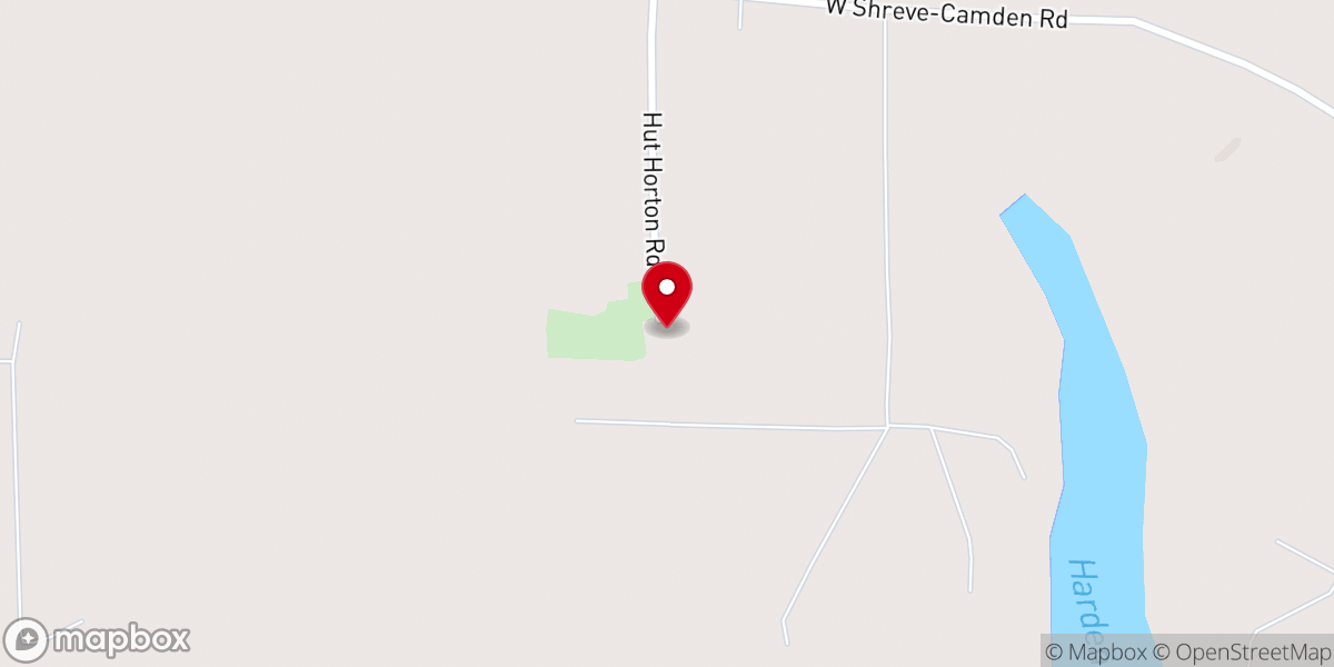 Map showing location of Pleasant Hill Baptist Church