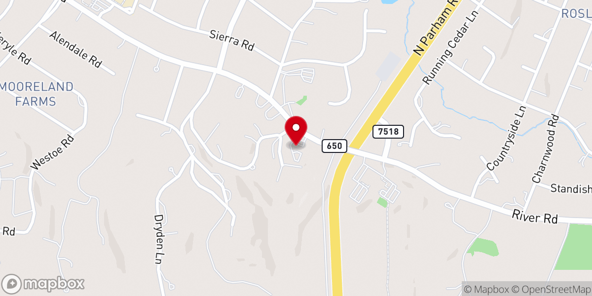 Map showing location of Second Church of Christ, Scientist