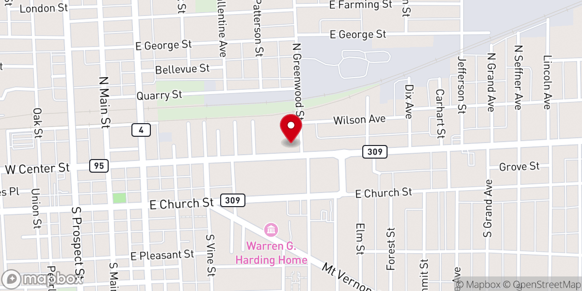 Map showing location of Apex Church