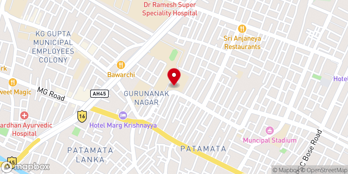 Map showing location of Maris Stella Indoor Stadium